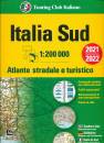 TOURING CLUB TCI, Italia SUD atlante stradale italia 1:200.000