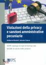 BIASOTTI - CAIAZZA, Violazioni della privacy e sanzioni amministrative