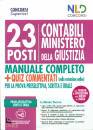 NEL DIRITTO, 23 posti contabili Ministero della Giustizia