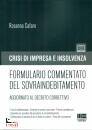 CAFARO ROSANNA, Formulario commentato del sovraindebitamento