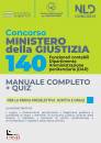 NEL DIRITTO, 140 posti Ministero della Giustizia funzionari c.