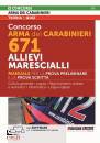 NISSOLINO, 671 Allievi Marescialli Carabinieri prova prelimie