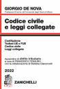 DE NOVA GIORGIO, Codice civile e leggi collegate 2022 ...