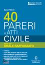 TRIOLO DARIO, 40 pareri e atti Civile Ideale per orale rafforzat