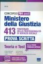 immagine di 791 posti Ministero della Giustizia 413 FunzionarI