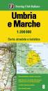 TOURING CLUB, Umbria Marche  Carta stradale turistica  1:200.000