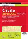 immagine di Codice civile esplicato Ediz minor