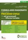 immagine di Formulario ragionato del nuovo processo civile