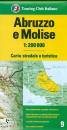 TOURING, Abruzzo e Molise. Carta stradale 1:200.000