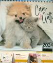 immagine di Calendario 2024 Pocket da tavolo Gatti e cani