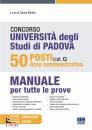 MIRIELLO CESARE /ED, 50 posti area amministrativa (cat C) Universit PD