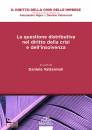 VATTERMOLI DANIELE, La questione distributiva nel diritto della crisi