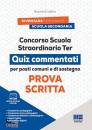 immagine di Concorso scuola straordinario ter p. scritta Quiz