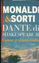 MONALDI - SORTI, Dante di Shakespeare vol.3 Come  duro calle
