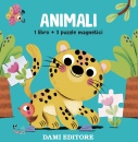 DAMI EDITORE, Animali - 1 libro e tre puzzle magnetici