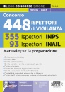 CONCORSO TEORIA+QUIZ, 448 ispettori di vigilanza 355 INPS 93 INAIL