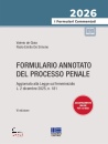 immagine Formulario annotato del processo penale 2026