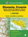 immagine di Slovenia, Croazia, Serbia, Bosnia 1:800 000